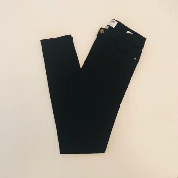 NWOT FRAME Le High Skinny Denim Film Noir Size 28 - Picture 5 of 8